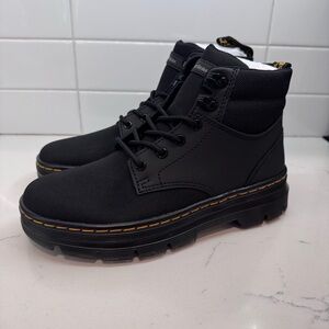 New Dr Marten black Rakim boots women’s size 8 men’s 7 lace up extra tough Ajax